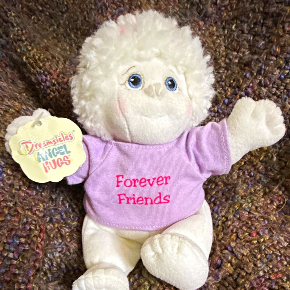 Dreamsicles Angel Hugs Forever Friends Angel Plush White/Purple Wings Tags